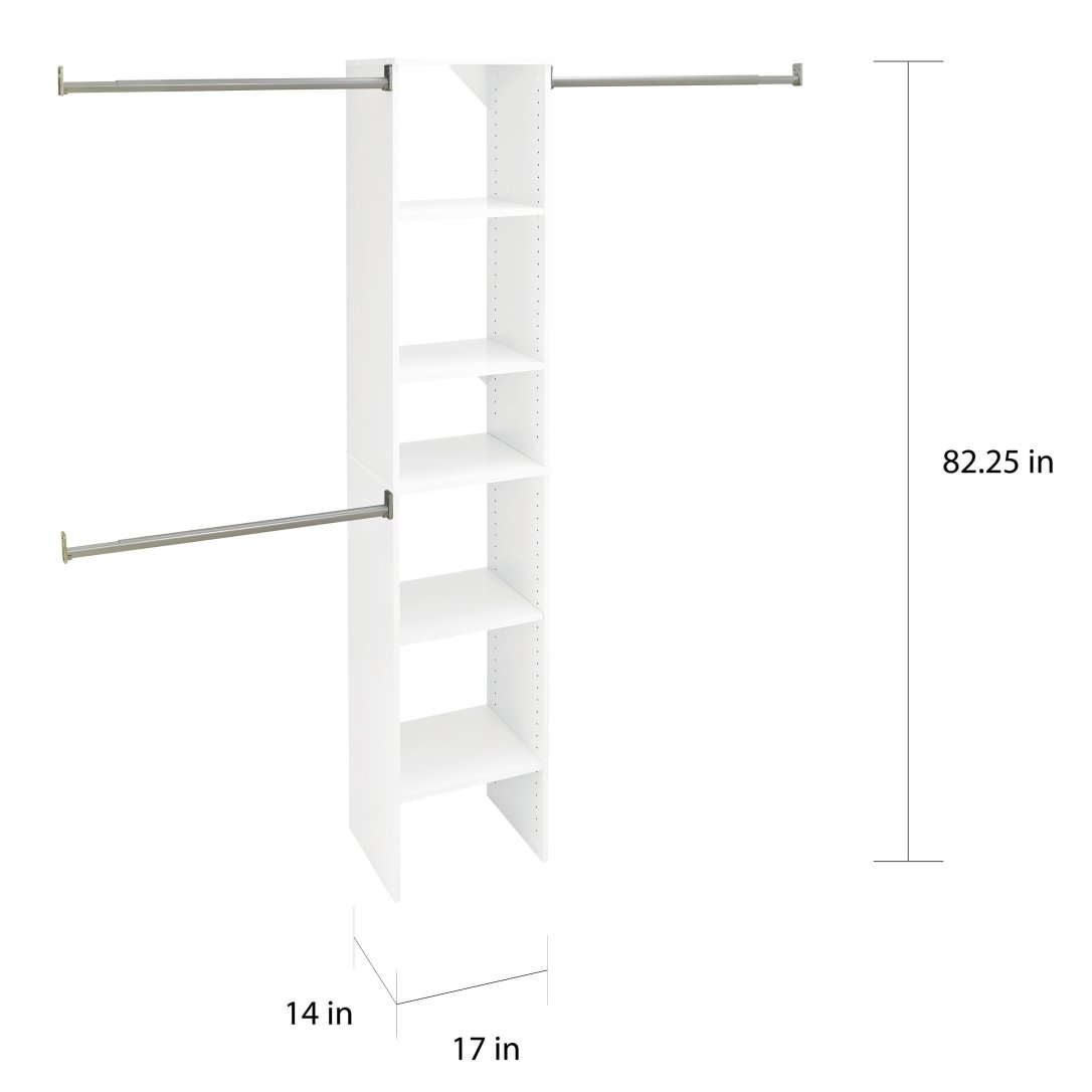 ClosetMaid Suite Symphony 16 inch wide tower kit, from Bed Bath and Beyond